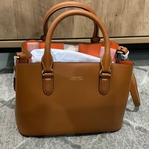 Lauren Ralph Lauren tan Handbag.